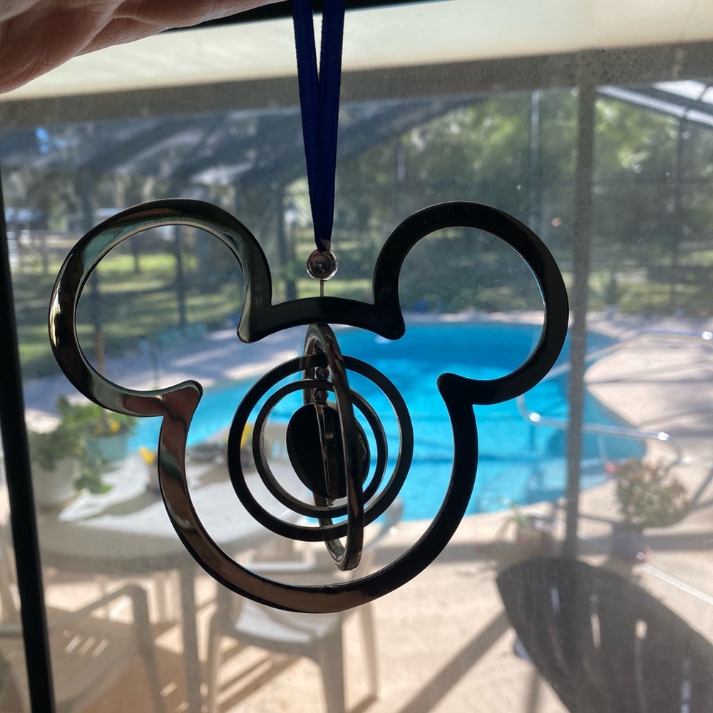 Disney Mickey Mouse Christmas Ornament in Silver (2012)